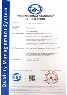 Internationale Standard-Zertifizierung